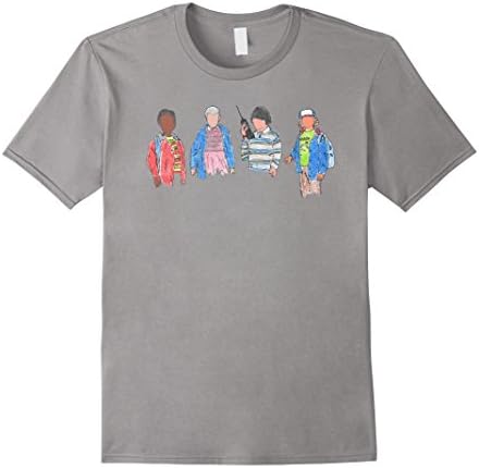 Men's Stranger Shirt Things - the Friends Shirt Large Slate