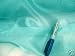 Crystal Organza Iridescent Fabric Clear Jade A423