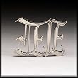 Silver Star "I.E." Inland Empire Metal Belt Buckle
