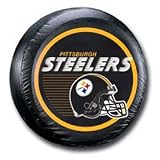 Pittsburgh Steelers Black Helmet Tire Cover