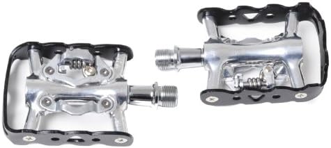 Zeray Commuter Road Bike Reversible Platform Clipless Pedals SPD - Sealed Bearing Silver