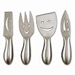 4 Piece Smiley Face Cheese Knife Set