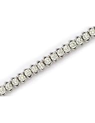 14K White Gold Diamond Bracelet