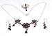 Necklace Earrings Ring Sterling Silver Garnet Gemstone Jewelry