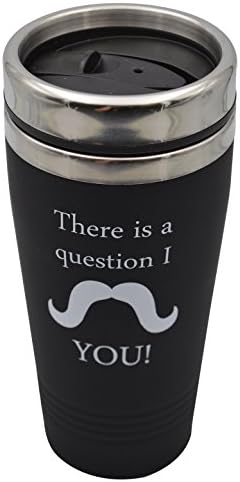 Wimem® Stainless Steel Vacuum Bottle Thermos Travel Mig Coffee Mug (There Is a Question I M You) Interesting Mugswimem® Stainless Steel Insulated Coffee Mug Travel Mug 16 Ounce,black