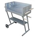 Grillwagen Holzhohlegrill mit 2 Grillrosten