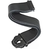 Planet Waves Planet Lock Leather Guitar Strap, Black