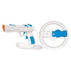 Wii Race and Shoot Bundle - White/Blue