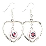 Chicago Cubs - MLB Mini Baseball Heart Earrings