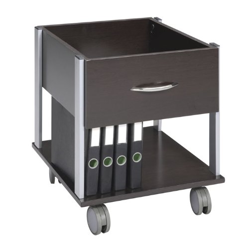 File Cabinet with Casters in Espresso Finish