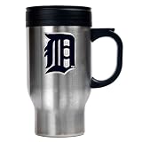 Detroit Tigers Stainless Steel Travel Mug - Primary Logo MLB Baseball