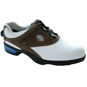 $225 Footjoy REELFIT 53825 White Brown Golf Shoes by Footjoy