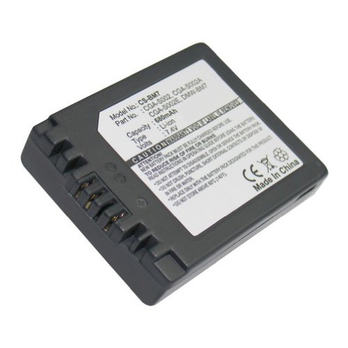 Bluetrade Lithium-Ionen-Akku (680 mAh, 7,4 Volt) f&uuml;r Panasonic Lumix
