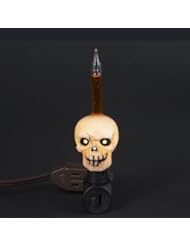 Skull Orange Bubble Night Light