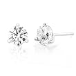 3/4ctw Round Diamond Stud Earrings in 14k White Gold (HI/SI)