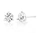 3/4ctw Round Diamond Stud Earrings in 14k White Gold (HI/SI)