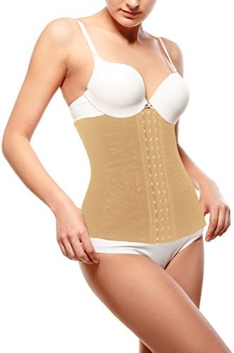 Waist Trainer Body Shaper Cincher for Instant Body Curves (nude, Large)