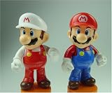 Mario & Fire Mario Action Figure on Barrel Candy Container 2-Pack