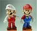 Mario & Fire Mario Action Figure on Barrel Candy Container 2-Pack