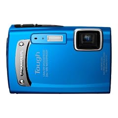 Olympus Tough TG-310 Digitalkamera (14 Megapixel, 3,6-fach opt, Zoom, 6,9 cm (2,7 Zoll) Display, bildstabilisiert, 3m wasserdicht, 1,5m sto�fest) blau