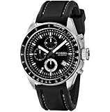 Sale Fossil Men's CH2573 Black Leather Strap Black Analog Dial Chronograph Watch On Sale