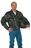 Giovanni Navarre Cruiser Leather Motorcycle Jacket Lrg (M 38-40 W 14-16)