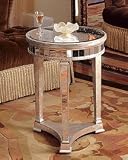 Mirrored End Table