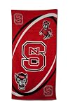 North Carolina State Wolfpack Fiber Reactive Pool/Beach/Bath Towel (Team Color)