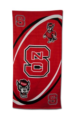 North Carolina State Wolfpack Fiber Reactive Pool/Beach/Bath Towel (Team Color)