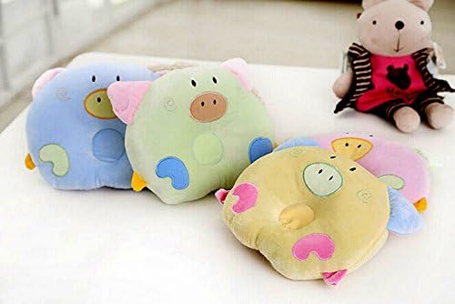 Newborn Pillow Flat Head Support, Flat Head Prevention Pillow - Green