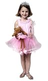 Girl Pink Ballerina Dressup Costume & Bear Set Size 2/4