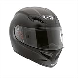 AGV Grid Solid Gloss Black Full-face Motorcycle Helmet Size Large New by AGV