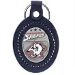Buffalo Sabres Large Leather & Pewter Team Key Fob - NHL Hockey Fan Shop Sports Team Merchandise