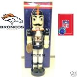 DENVER BRONCOS NUTCRACKER WOOD ORNAMENT
