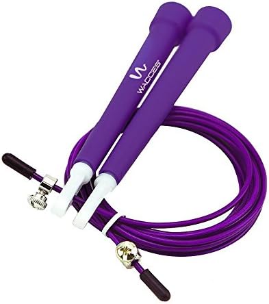 Boxing Fitness Ultra Speed Wire Jump Rope adjustable Purple 10' for Crossfit