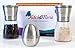 Salt and Pepper Grinder Set - Premium Stainless Steel Salt and Pepper Mill Shakers - Modern, Ergonomic Design Fits in Your Hand - Fresh Flavor, Easy To Use - Kitchen Egg Timer Included with Purchase