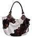 Oversiezd Classic Cow Print Bucket Tote / Handbag