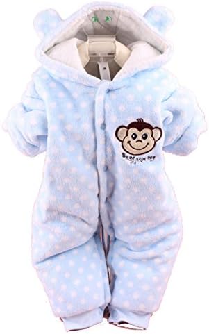 [FBA GET IT SOON]Baby Toddler Cotton Long Sleeve Jumpsuit Front Button