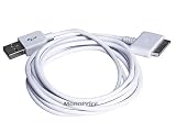 6 Foot Long USB Data Sync Cable For iPod, iPhone 2G 3G 3GS, iPad, iPhone 4, All Models Compatible