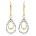 Jewelry : 10k Yellow Gold Diamond Tear-Drop Earrings (1/5 cttw, I-J Color, I2-I3 Clarity)