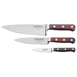 LamsonSharp Silver Forged 3-Piece Chef Knife Set