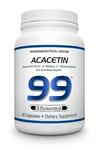 SD Pharmaceuticals Acacetin 99, Anti-Aromase Support Capsules, 40 Count