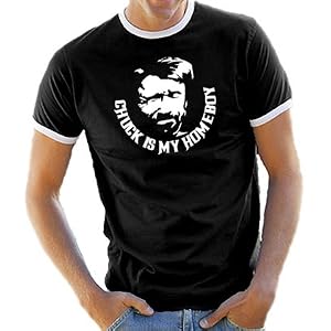 Chuck Norris is my Homeboy Ringer / Kontrast T-Shirt S-XXL div. Farben