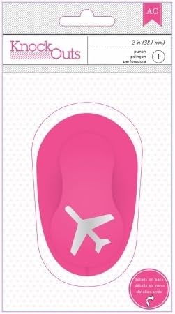 American Crafts KOP63122 Knock Outs Punch 2 in. -Airplane - Amy Tangerine