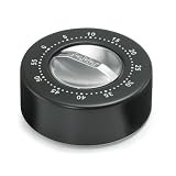 Polder TMR-528-95 Round 60-Minute Mechanical Timer, Black