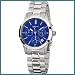 DKNY Women's NY8122 Silver Stainless-Steel Quartz Watch with Blue Dial