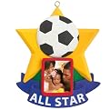 Soccer All-Star LCD Ornament - 1.8"