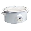 Maxi-Matic MST-6000W Elite Gourmet 6-Quart Programmable Slow Cooker, White