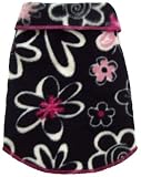I See Spot’s Dog Pet Fleece Pullover, Sweater, Flowers and Hearts Fleece, Small, Black