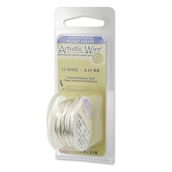 Artistic Wire 20-Gauge Silver Plated Non-Tarnish Silver Wire, 6-Yards